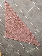 Dreieckstuch aus Mohair Wolle Brauton ,echte Handarbeit, da. 140 cm x 75 cm