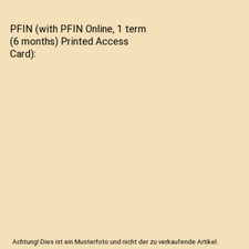 PFIN [with PFIN Online, 1 term (6 months] Printed Access Card), Randall Billings