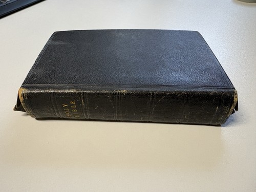 Antike englische leder bibel - antike, leder-bibel