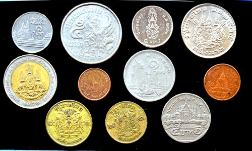 Münzen aus thailand 50 - thailand, 25,
