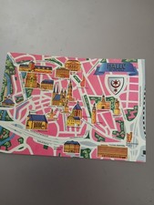 Alte  AK DDR Künstlerkarte  Landkarte Map Stadtplan Halle ungel.