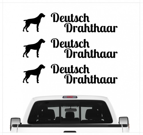 Deutsch drahthaar aufkleber - deutsch,