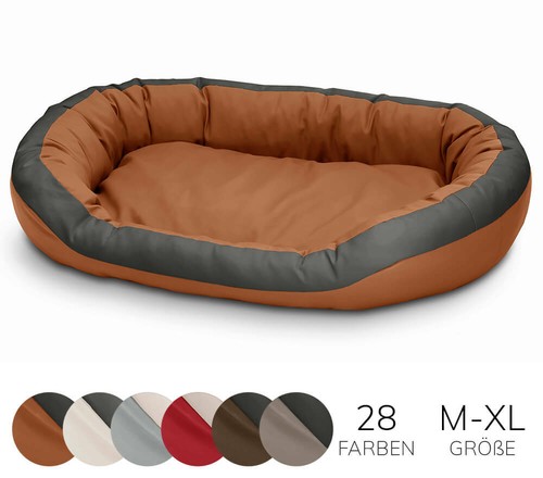 Luxus hundebett kunstleder - luxus,
