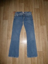 REPLAY "WENDIE" Bootcut Jeans Nieten Hüftig Blau W27 L32 **NEU**
