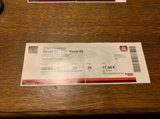 Sammler Ticket Bayer 04 Leverkusen vs FSV Mainz 05 1. BL Saison 2010/11