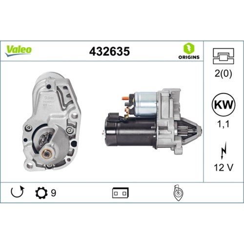 Starter valeo 432635 für bmw - 432635,