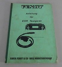 Anleitung handbuch fendt ehr - anleitung,