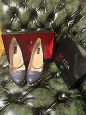 Escada Wedges Pumps Gr.40 Blau