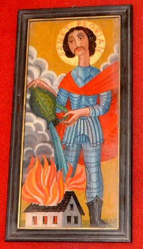 Hinterglasbild,HL.Florian,gera