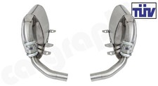 CARGRAPHIC Sport Endschalldämpfer für Porsche 996 Carrera  3,4l / 3,6l Auspuff