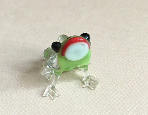 Frosch glasfigur lauscha glas - frosch,
