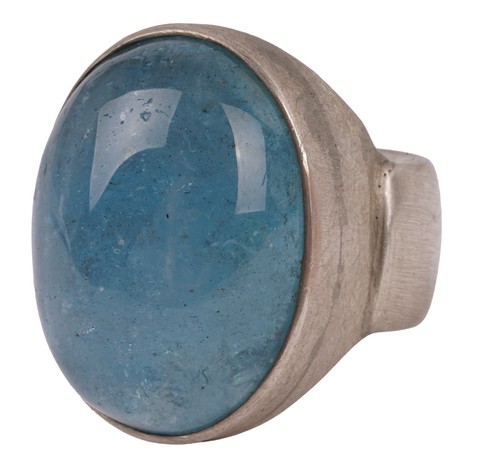 Unikat 55ct aquamarin - unikat, cabochon