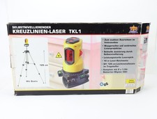 E2175 TopCraft TKL 1 Kreuzlinien-Laser selbstnivellierend mit Stativ im Koffer