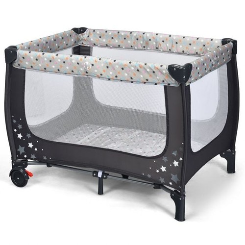 Costway faltbarer baby - costway, 2-in-1