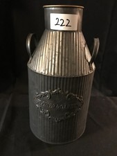 2 x Schmuckkanne Blumenvase Pflanzgefäß Blumentopf, Zink, d= 17cm, H= 31cm