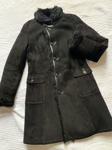 Lammfell mantel schwarz - lammfell,