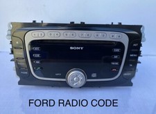 Ford Sony Radio Code 6000 6006 DAB 6 Disc CD Wechsler Serial V Stereo Entsperren