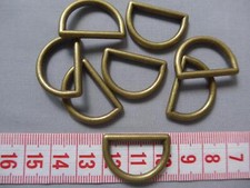 D-Ring Metal messingfarbend 8
