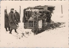 5 x Foto, Funkkomp. 1/666, Lkw und Pkw Unfall Döberschütz 1941 (MJ-07)