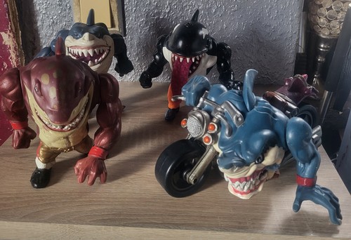 4er set mattel street sharks - 4er,