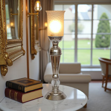 Elegante Art Déco Schreibtischlampe "FLANDERN" Tischleuchte Lampe Mazda Unikat