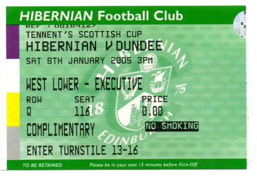 Ticket sco hibernian - sco,