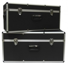 2 x Aluminiumkoffer Transportkoffer Transportbox Lagerbox Alukoffer Alukiste