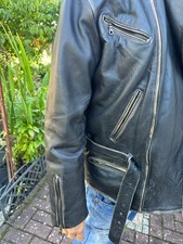 Lederjacke Herren braun mit Gürtel US Force