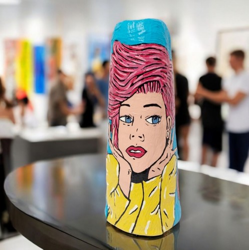 Pop art skulptur frau - skulptur,