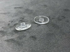 3 Paar Nasenpads / Brillenpads 12mm Oval - Silikon Klicksystem 