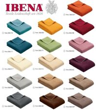 Ibena Wohndecke Uni Kuscheldecke Tagesdecke Sofadecke Decke - Porto - 150x200cm