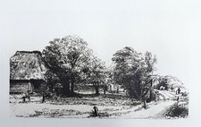 Radierung Rembrandt, Le verger