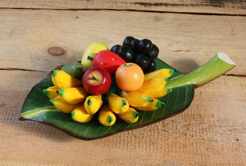 Dekofrüchte bananenblatt - dekofrüchte,