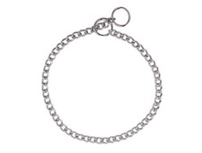 Kettenhalsband kleine Glieder Chrom Kettenwürger Halskette Hund versch. Größen