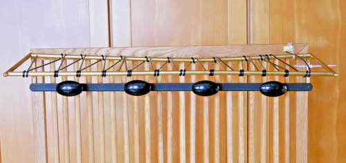 Messingfarben wandgarderobe - messingfarben,