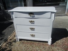 Louis Philippe Kommode um 1860 , weiß lackiert