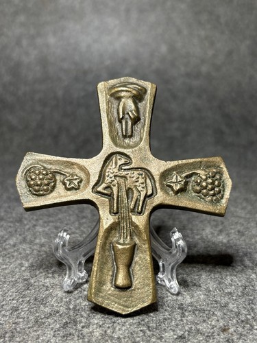 Bronze wandkreuz gertrud - wandkreuz, st.