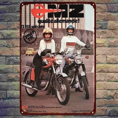 Blechschild motorrad 125 - blechschild,