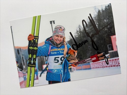 Orig biathlon autogramm anna - biathlon,