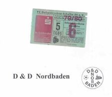 Ticket / Eintrittskarte  79/80   Liga   FC Schalke 04 - F. Düsseldorf  (klein)