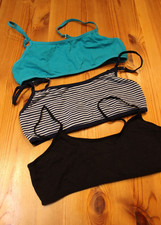 Bustier, 3er Set, YIGGA, H&M, Gr.146-152, 10-12 Jahre, Spaghettiträger, Top