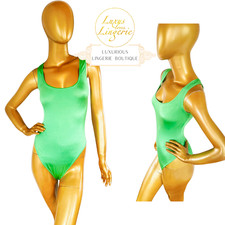 NEON BODY by Wolford grün strahlend M Hochglänzed Satin de Luxe Glanz