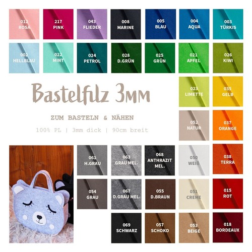 Bastelfilz farben filz - bastelfilz,