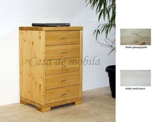 Massivholz Kommode Kiefer massiv gelaugt geölt Anrichte mit schubladen schrank