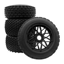 Schwarze Reifen mit warzigen spitzen Stiften für die Wüste 1/5 HPI Rovan Baja 5B