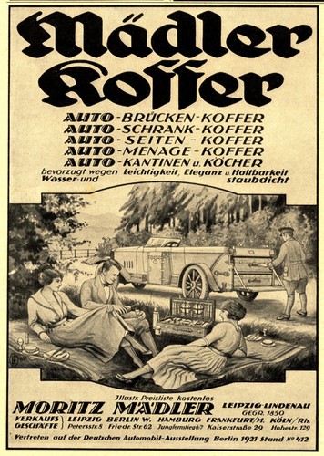 Mädler koffer reklame 1921 - koffer,