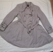 ♥ Damen Trenchcoat - 2-Reiher - ausgestellt, Taupe, Gr.  42, von ATMOSPHERE  ♥
