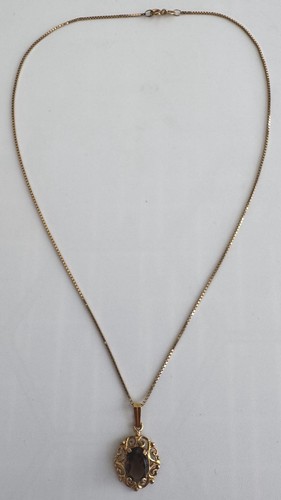 Vintage gold rauchquarz - vintage, kt