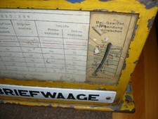 sehr alte Briefwaage, Waage, Post, Ohne Waagschale, Fritz Dopp Berlin N.4, DDR