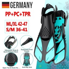 Taucherflossen Verstellbare kurze Flossen Erwachsen Schnorchelflossen Schwimm